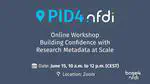 Online workshop: Building Confidence with Research Metadata at Scale